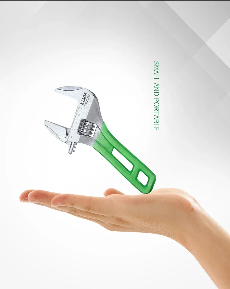 LAOA 6-12 Zoll große Öffnung verstellbarer Schraubenschlüssel Lichtschlüssel multifunktionale Badezimmer-Rohrschlüssel Sanitär-Reparatur-Handwerkzeuge – Detail 7
