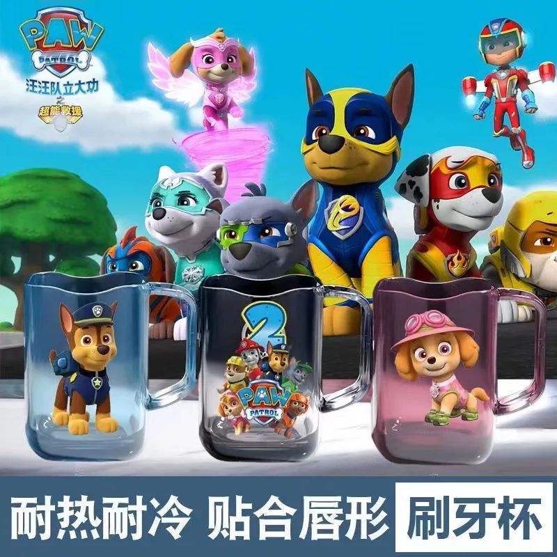 270ML Paw Patrol Mouthwash Cup Skye Chase Home Travel Transparent ToothWater Bottle Plastic Washing Mouth Cups Drink Bottle