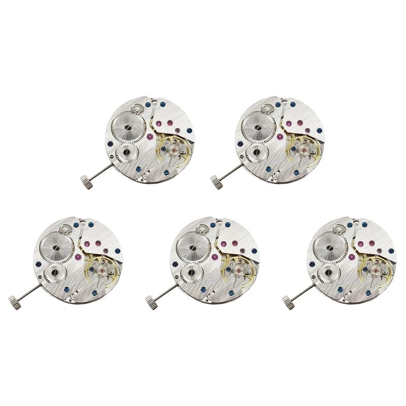 5X ST3600 Movement 17 Jewels ETA 6497 Movement Model Watch Part Fit For Men's Watch Hand Winding Mechanical Movement