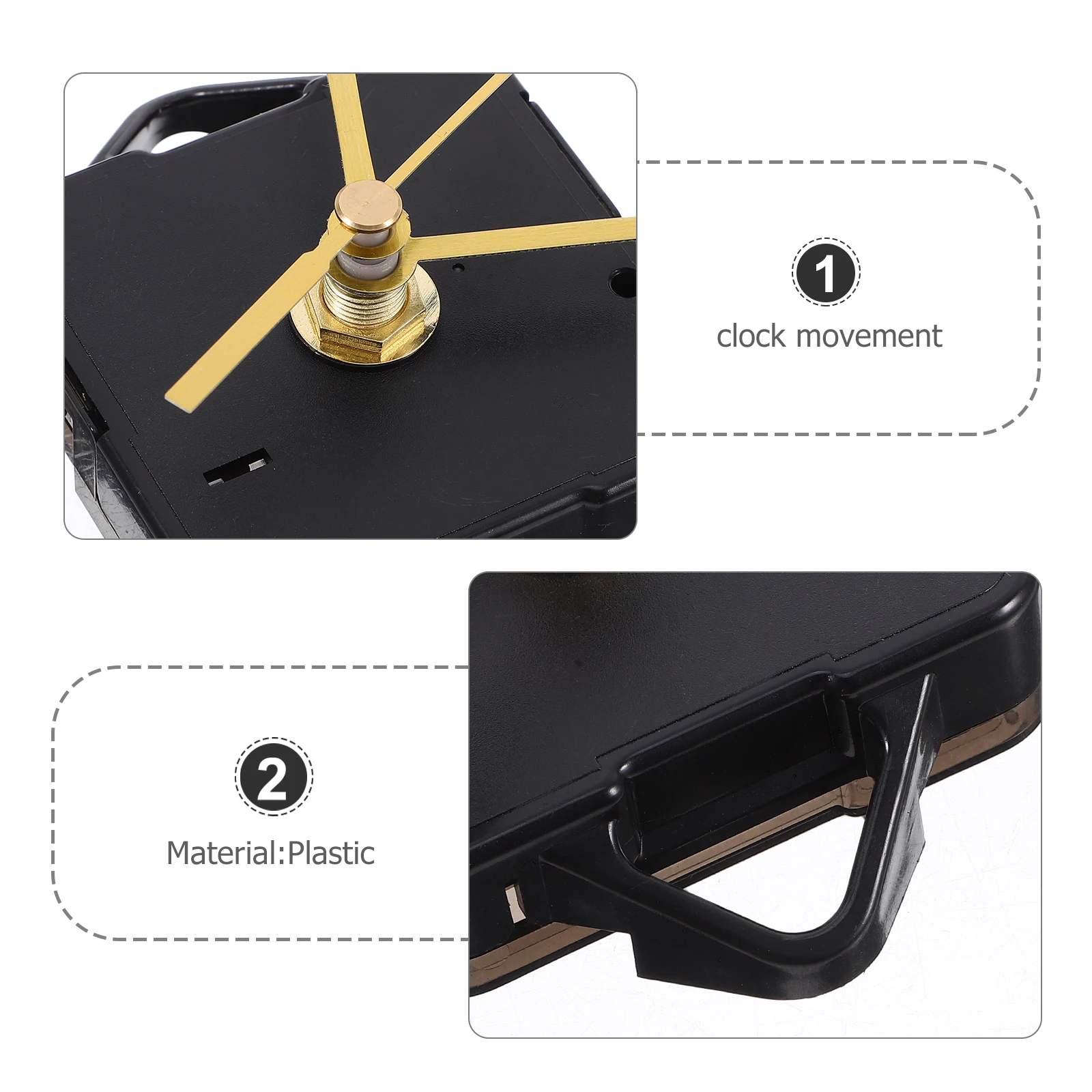 

Silent Quartz Clock Movement Kits Wall Desk DIY Cross Stitch Durable Easy Install Precise Time Movements Accessories