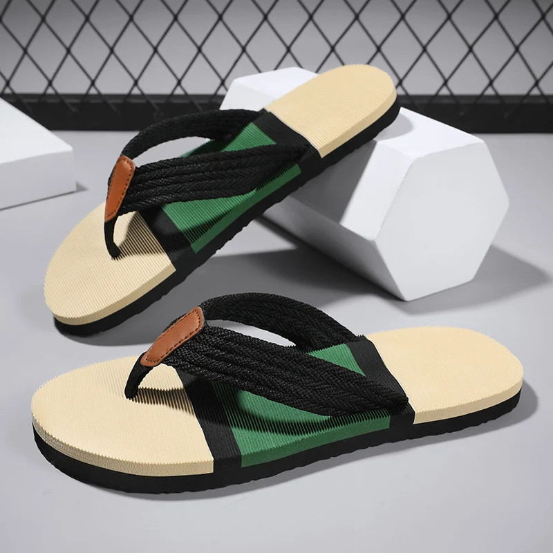 Fashion Flip Flops Casual Innovative Design Shoes Men Soft-soled Lightweight Home Slippers High-quality Exclusive Brand Slides