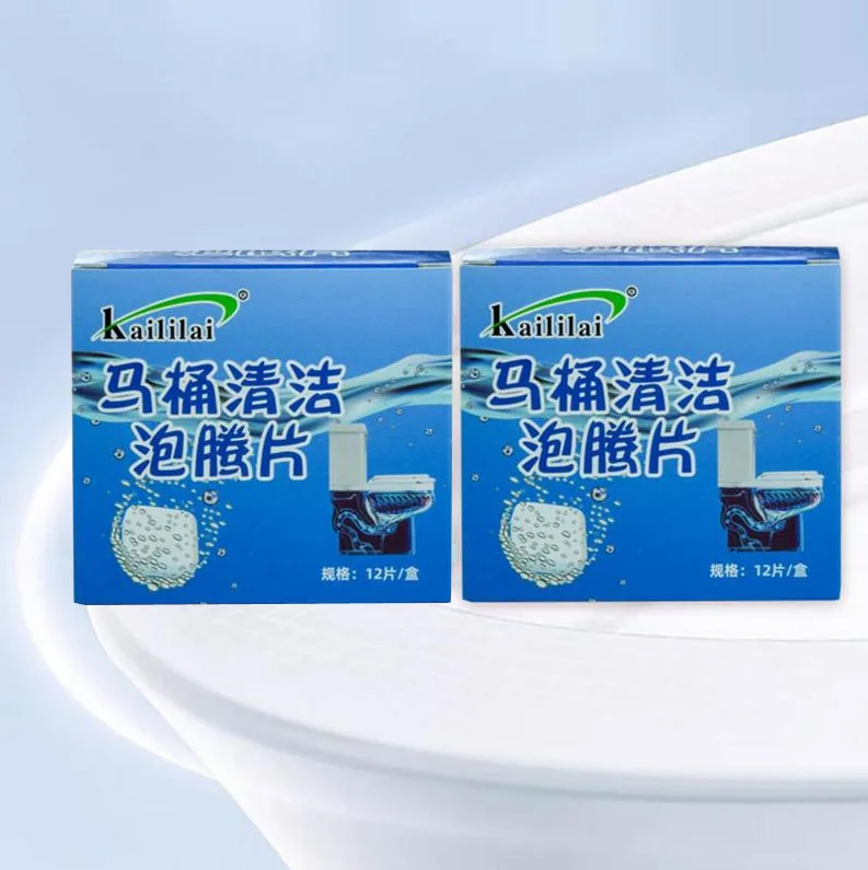 12Pcs Toilet Tablets Automatic Flushing Blue Bubble Toilet Bowl Cleaner Concentrated Toilet Cleaning Tablets Long Lasting Toilet