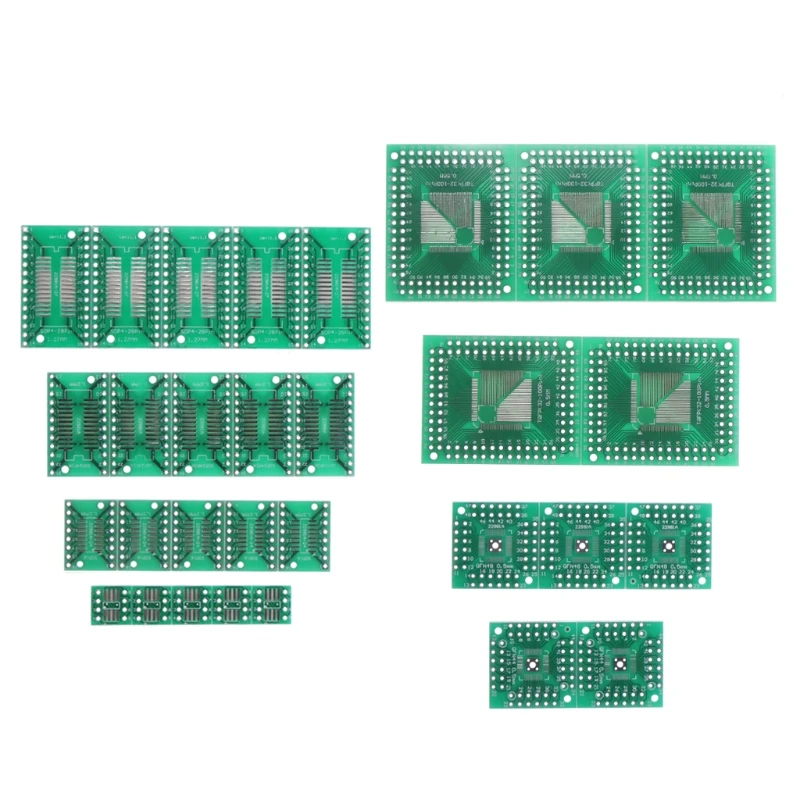 30 Pcs PCB Board To DIP Adapter Converter FQFP32-100 QFN48 SOP8 16 24 28