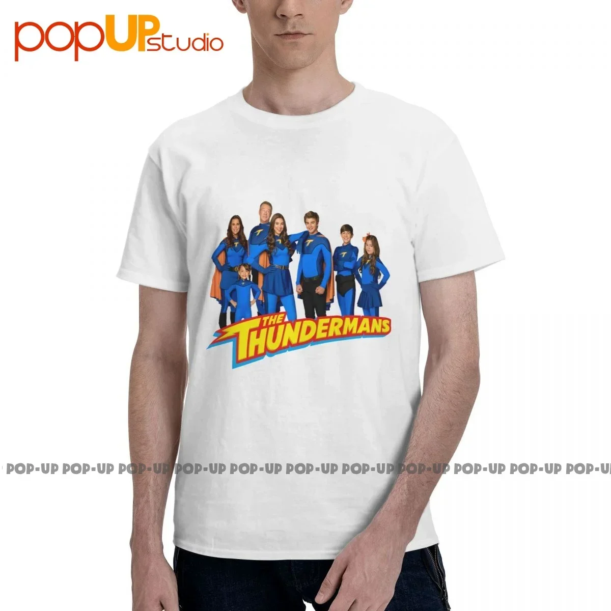 Pop The Thundermans Family Group Shot Logo T-shirt Tee Retro Vintage Shirt Hot Selling