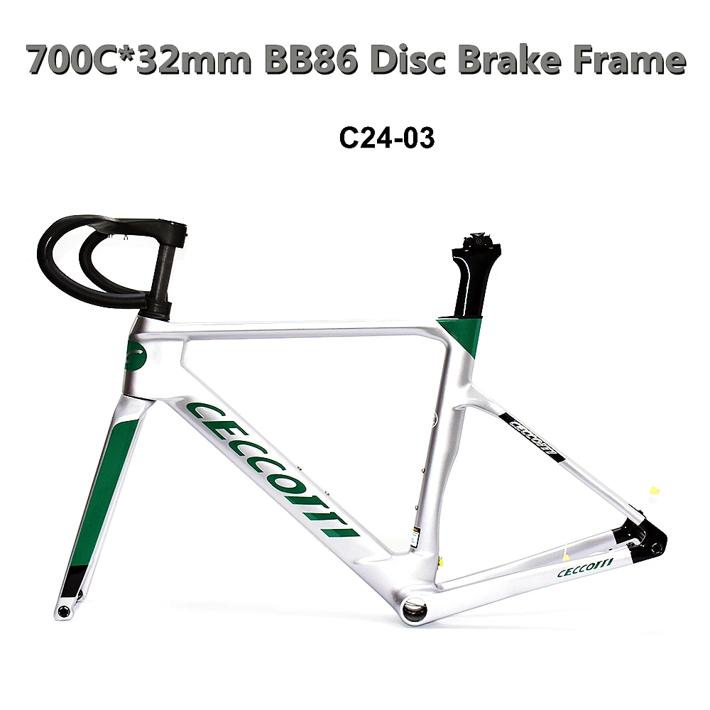 

2024 Carbon Frame With Full Hidden Cable Handlebar Frameset Disc Brake BB86 Bottom Bracket Carbon Road Bike Frame