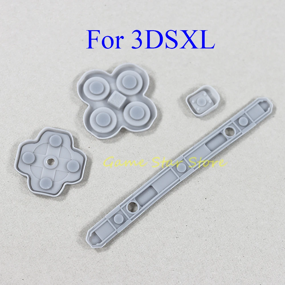 

50 комплектов силиконовой проводящей резины, кнопка D-пада для 3DSXL/LL 3DSXL 3DSLL, запасные части