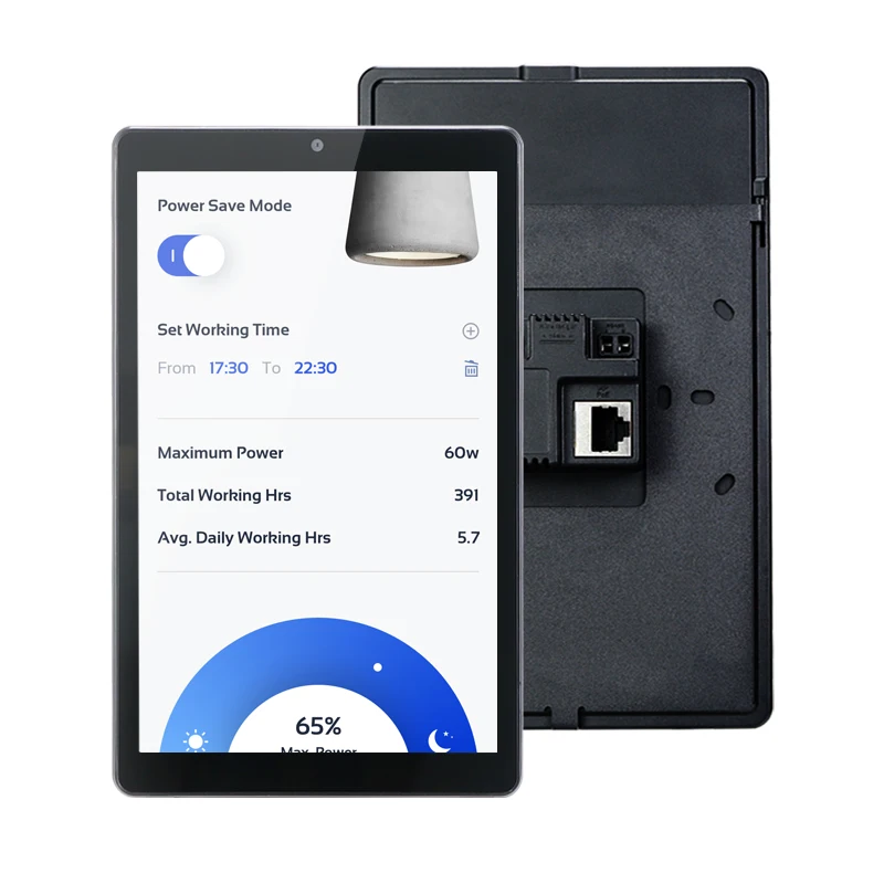 YC-SM08P G2+ Upgraded 8 Inch Embedded Smart Home Control Panel RJ45 Poe Android Tablet 4G RAM WIFI 6 RV/Garage Electric