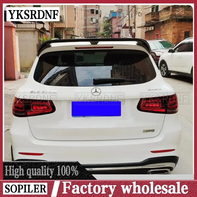 REAL CARBON FIBER REAR WING TRUNK LIP SPOILER FOR Mercedes-Benz GLC Class X253 SUV 200 220 250 260 300 2016-2023