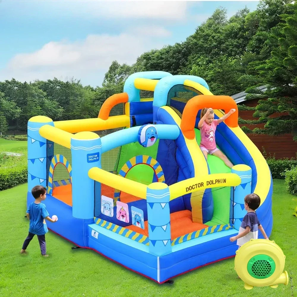 Outdoor Water Slide Jumper Inflatable Bouncer house Bouncy Bouncing Jumping Play Outdoor birthday party Jumping For Kids Gift