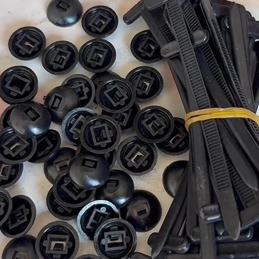 Universal Nylon Cable Tie Buckle Multipurpose Plastic Cable Ties Tool Heavy Duty Self Locking Zip Ties for Car Daily Repair