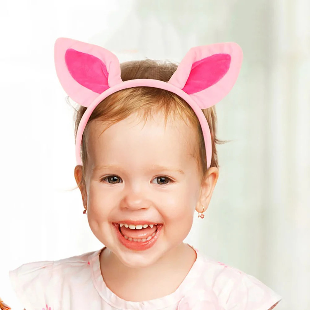 1Set Varken Neus Cosplay Kostuum Dier Oor Hoofdband Staart Strikje Kids Party Kostuum Halloween Kostuums Set