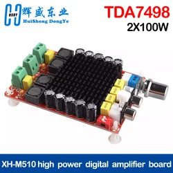 Smart Electronics Tda7498 DC 14-34V Amplifier Board Of Class D 2X100W Dual Channel Audio Stereo Amplifier Board XH-M510