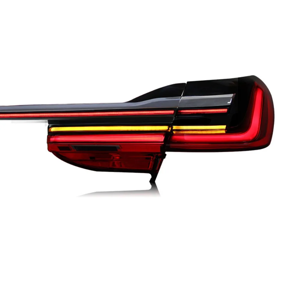 Suitable for BMW 7 Series G12 Tail Light Assembly Modification with LED Through Type Running Lights and Flowing Turn Signals