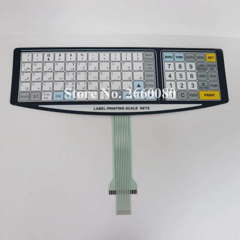 5pcs/lot Brand New ACOM NETS Keyboard Film English Version for Acom LS-100 Acom LS-10 Balance Scale Keyboard