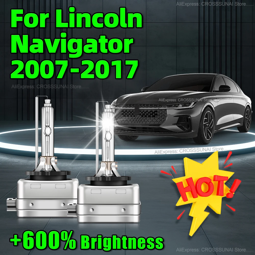 6000K HID Bulb Xenon Headlight 8000Lm D3S Car Lamp For Lincoln Navigator 2007 2008 2009 2010 2011 2012 2013 2014 2015 2016 2017