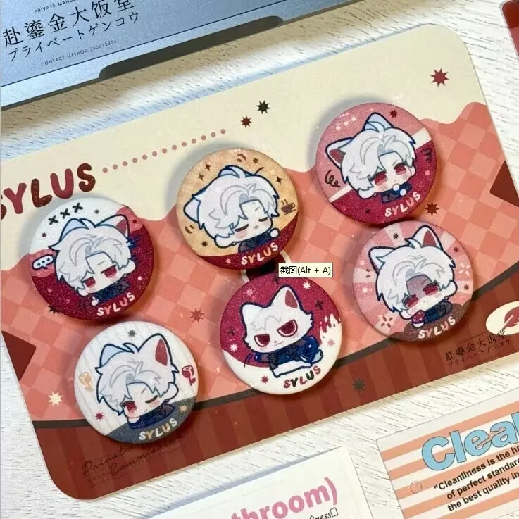 

Love and Deep Space, Cat Series Baji 'Qin Che' self-made 58mm game peripheral tinplate badge brooch gift