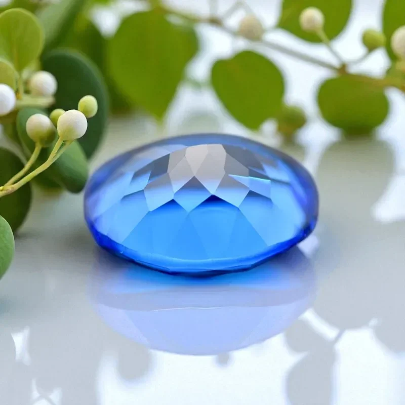 TOPLab Grown Cobalt Spinel Oval Shaped Extremely Shiny Quality DIY Charms Ring Necklace Earrings Main Materials with Certificate