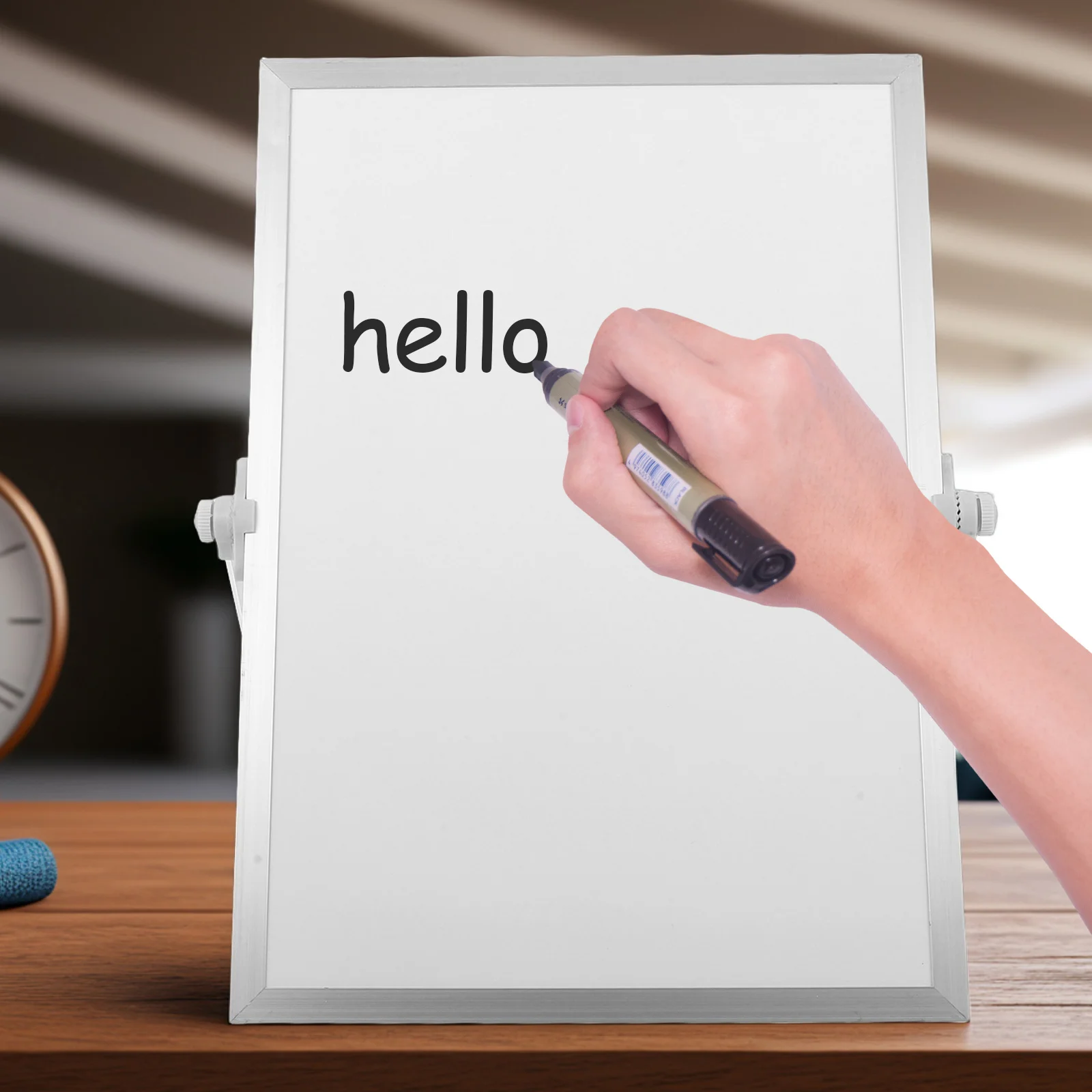 

Double Sided Portable Small Whiteboard Easel Stand Desktop Dry Erase Board for Students Office Home School Reminders