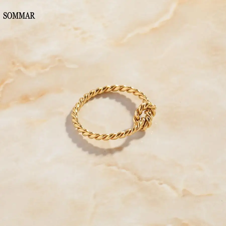 SOMMAR Hot sale! PVD size 6 7 8 Goddess men's ring Fried Dough Twists Pinching opal wedding decoration