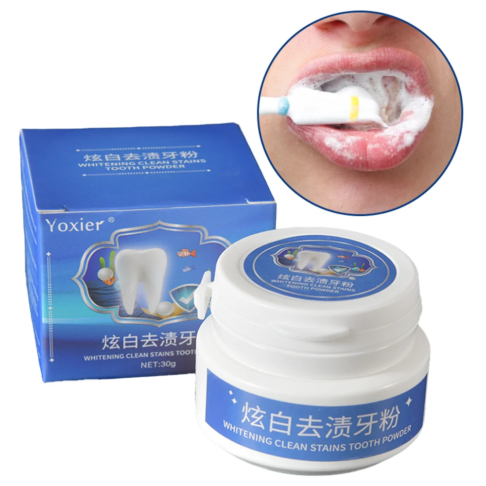 

Whitening Clean Stains Tooth Powder 30g Protect Bright Teeth Oral Cleaning Fresh Breath Remove Teeth Whitening