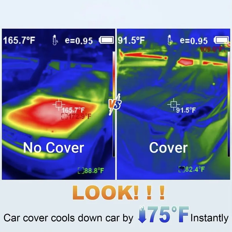 SUV Full Car Cover Waterproof Rainproof All Weather UV Hail Protection Snowproof Polyester 100% UV Protection Universal