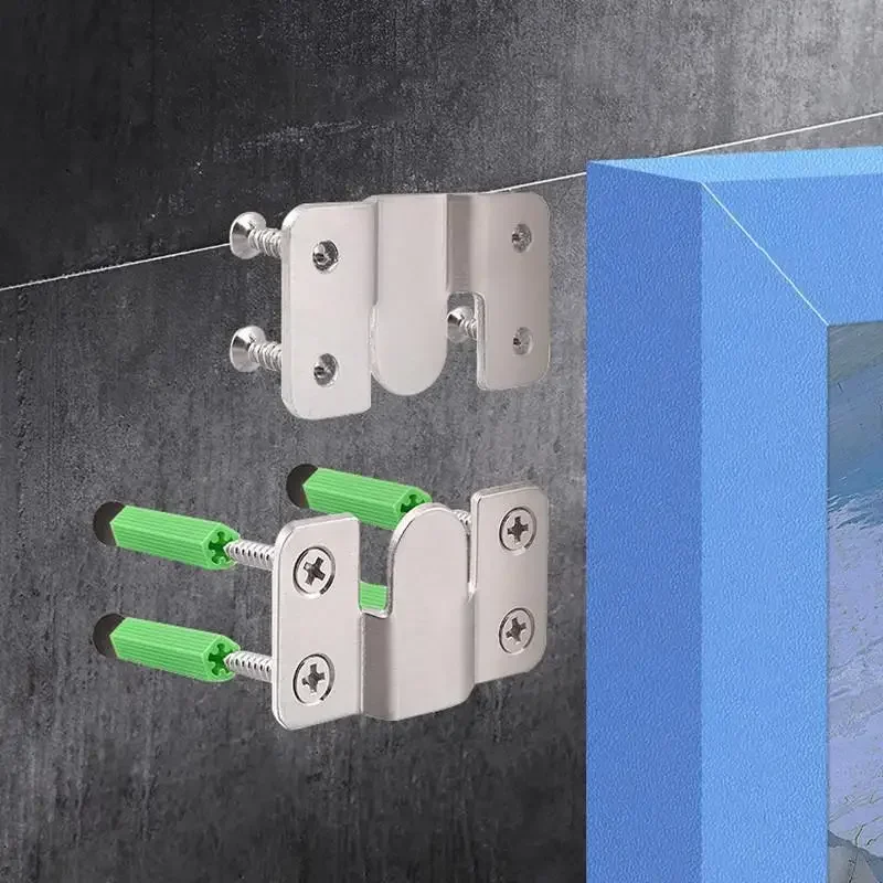 20개 머리판 벽 고정 브래킷, 하드웨어 액세서리, 액자, 사진 및 디스플레이 그림 걸기에 사용