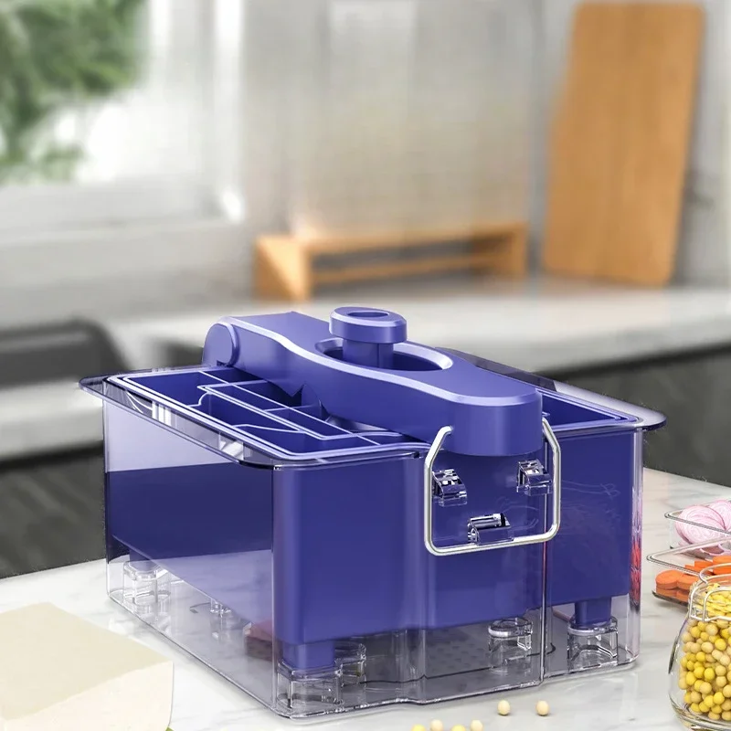 

DIY Plastic Tofu Press Mold Homemade Tofu Mold Soybean Curd Tofu Making Mold With Cheese Cloth Kitchen Cooking Gray