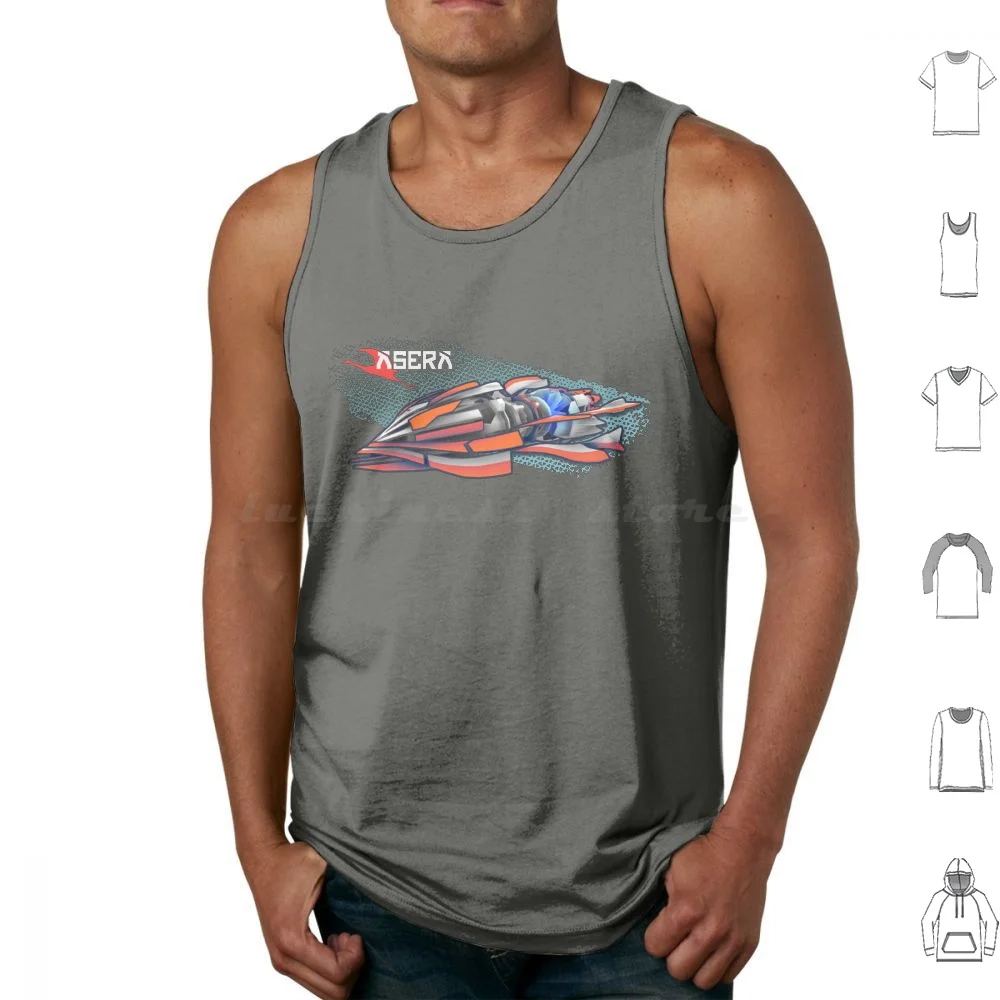 Redout-Graphic Asera Tank Tops Vest Sleeveless Redout Wipeout Fzero F Zero Formula Fast Racing Race Wipeout Hd Arcade Racer