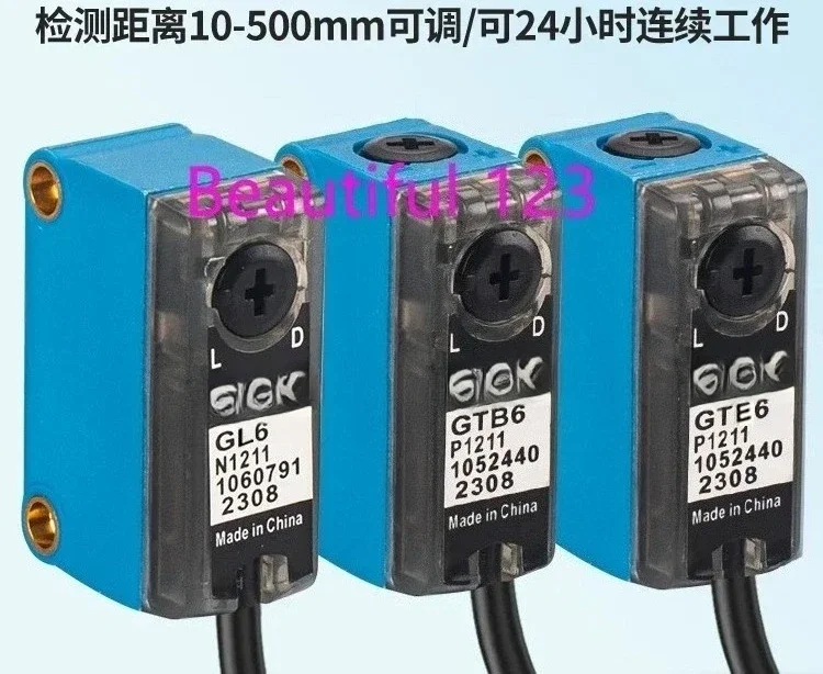 Diffuse Reflection Photoelectric Switch Sensor GTB6 N P 1211 1212 1231 GL6