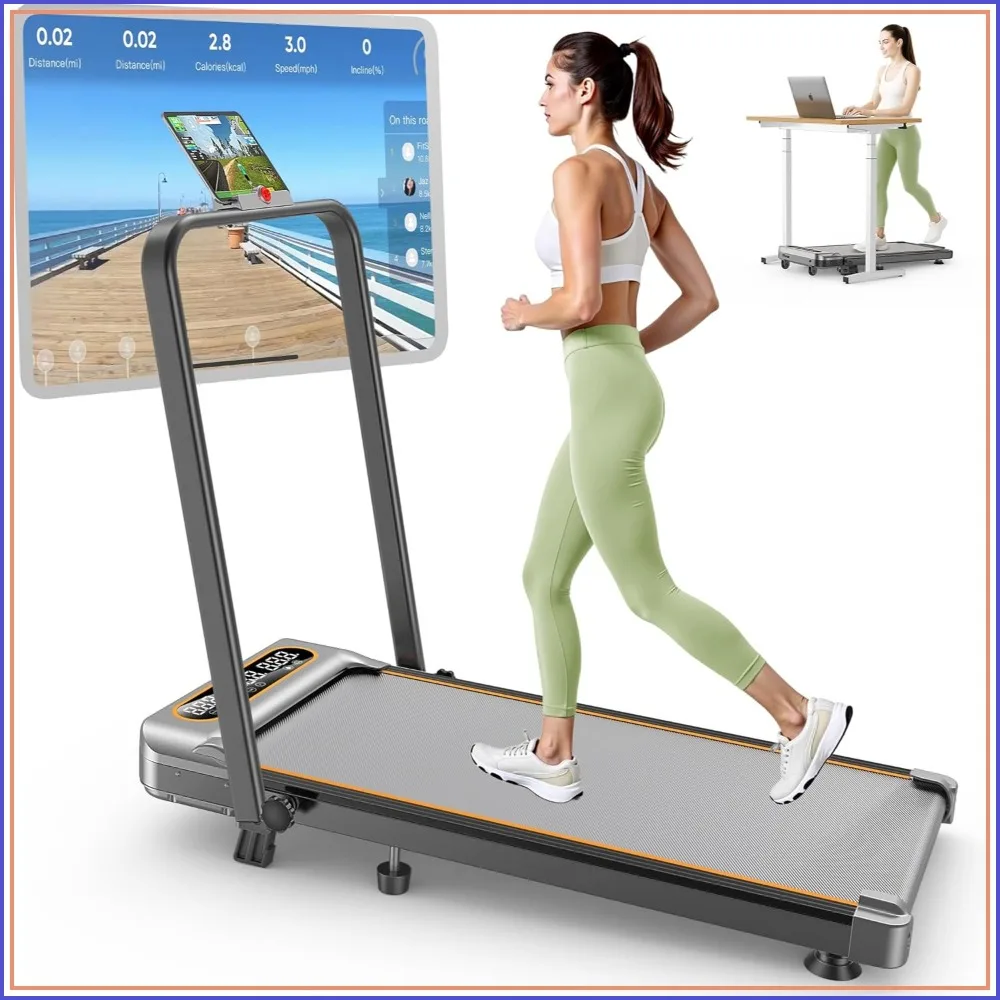 Foldable Treadmill with 12% Incline, 3.5HP Low Noise, 4 in 1