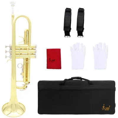SLADE Trumpet Bb B Flat Trumpet Brass Multicolor Classic Material Monel Piston Professional Brass Instrument With Parts