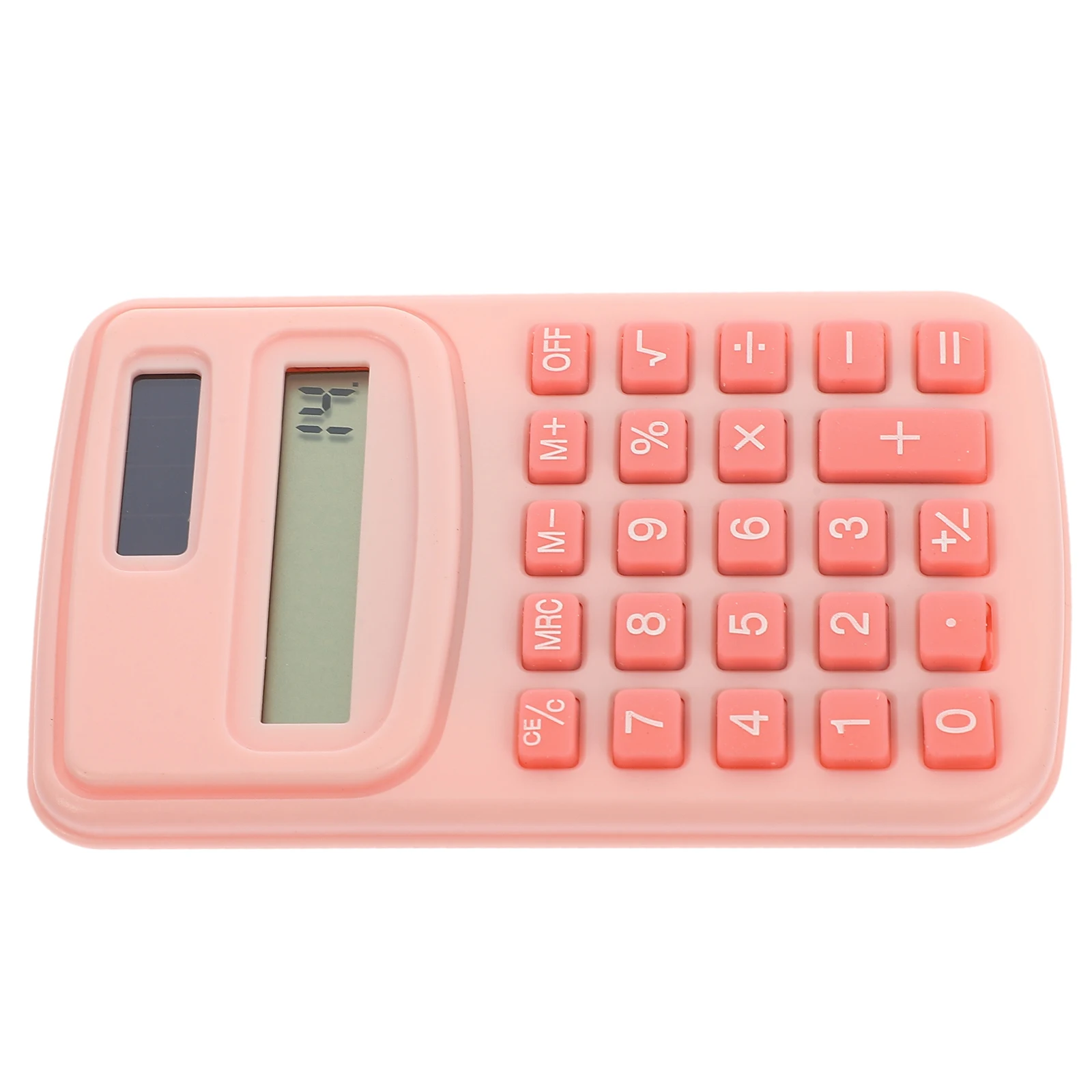 

Portable Mini Calculator Pink Cute for Students Office Use Math Functions Plastic Small Size Pocket Keychain
