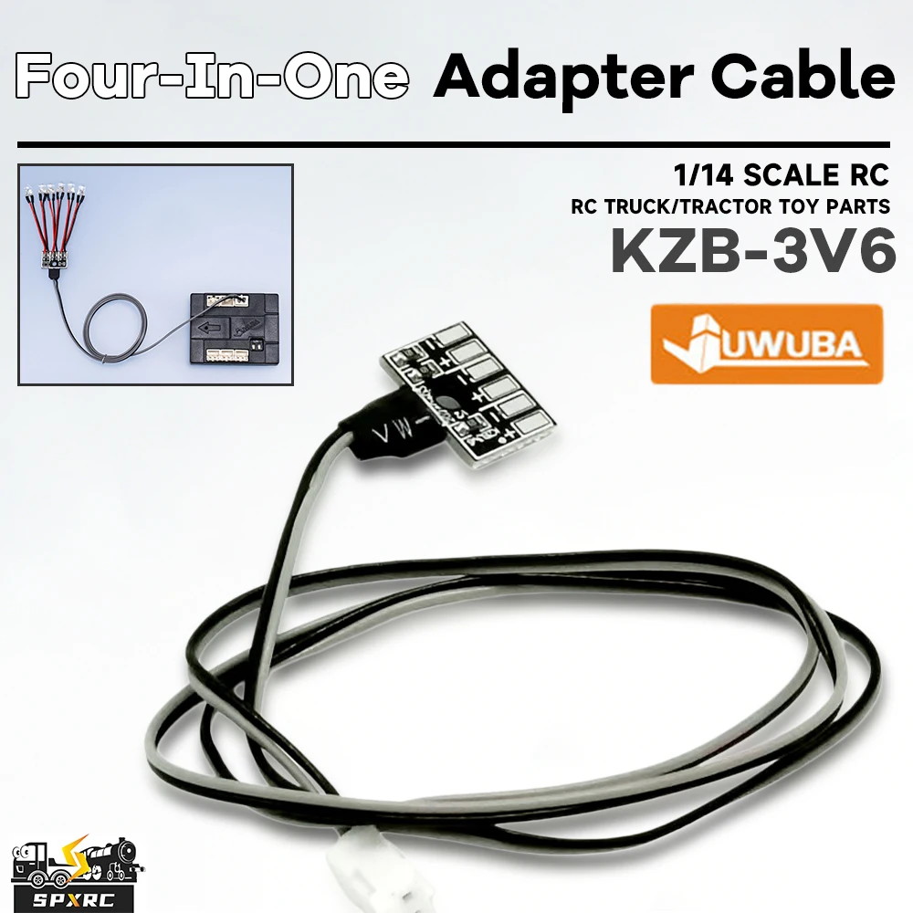 Ph2.0 Adapterkabel Lichtsteuergerät KZB-3V6 770S für 1/14 Tamiya RC LKW Anhänger Bagger Scania Spielzeugmodellteile