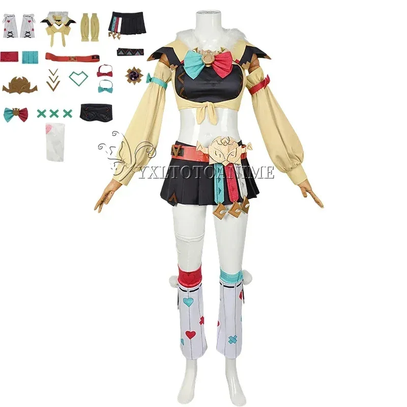 Костюм для косплея Genshin Impact Varesa, наряд VARESA, платье для косплея, карнавал, Хэллоуин, комикс, анимация, вечерние парики, обувь, костюмы