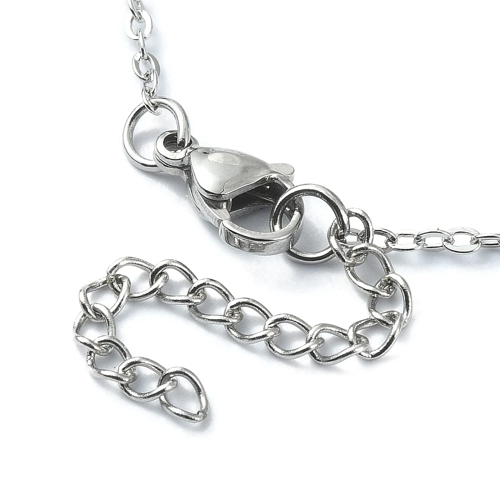 PandaHall 6 Stück 2-farbige Messing-Gliederketten für Makramee-Beutel, Platin & Gold, je 3 Stück pro Farbe für Anhänger-Halsketten und Schmuck – Detail 15
