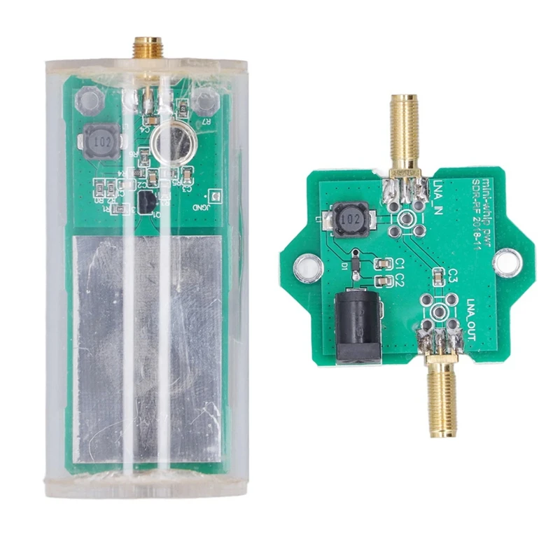 Imagem -06 - Mini Whip Antena para Rádio Receptor Rtlsdr Ultrashort Ultra Curto Módulo Ativo Verde Conjunto