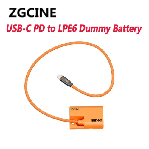 Imagen 1 del producto ZGCINE USB-C/D-Tap PD a BMPCC Cable de alimentación CC LPE6/FZ-100/NPF Cable de batería simulada LM-P4 Lemo 2 pines macho a 4 puertos Dtap adaptador