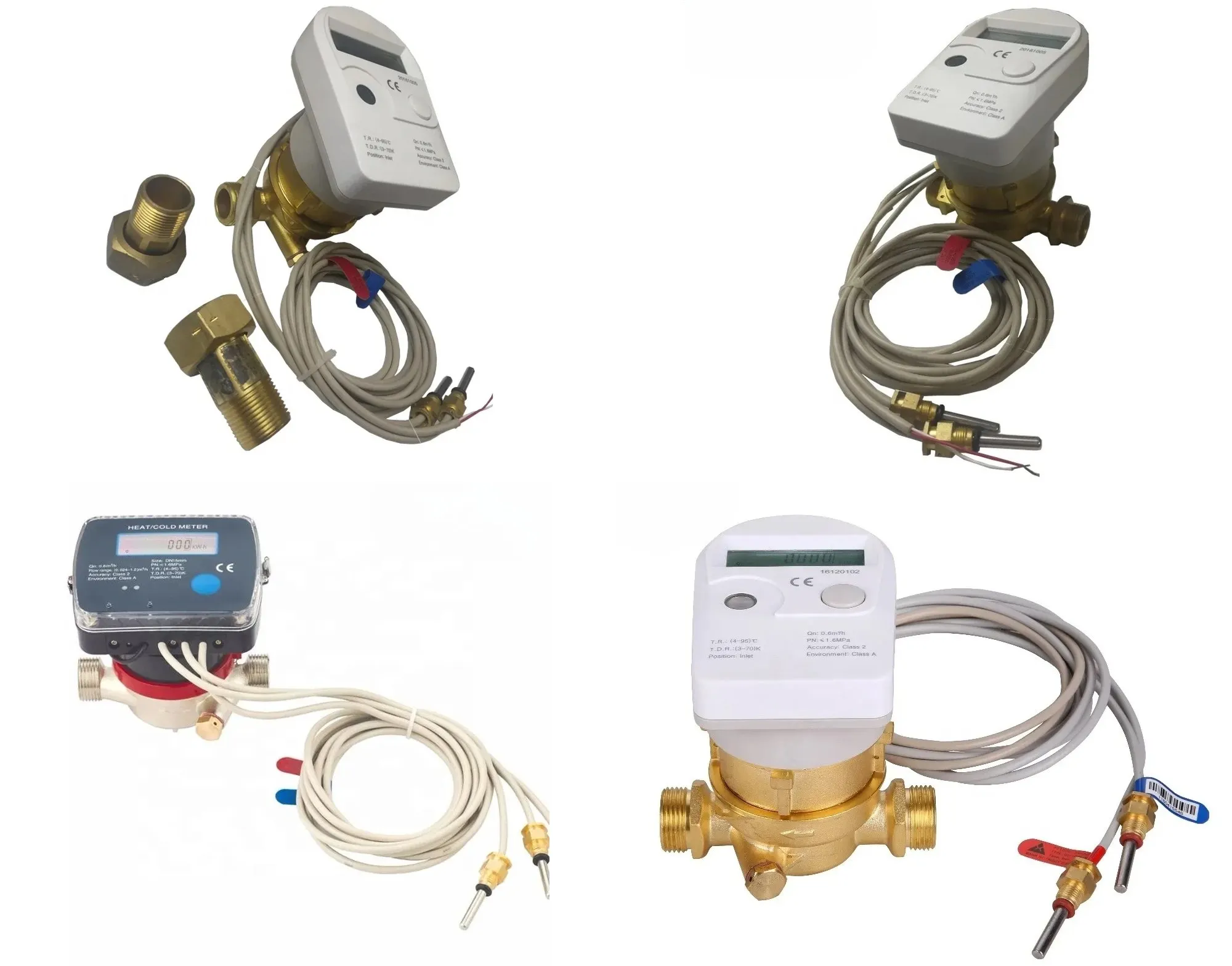 DN15- DN40 Sensor Waterga Flow Mechanical Heat Meter with Mbus Back Vortex or RS485 for Residential