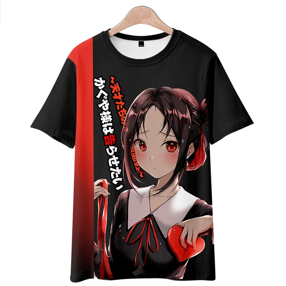 KAGUYA SAMA LOVE IS WAR Game Anime Short Sleeve T-Shirt Casual Sweatshirt Adult Unisex COS Full Color Plus Size Fashion Cloths