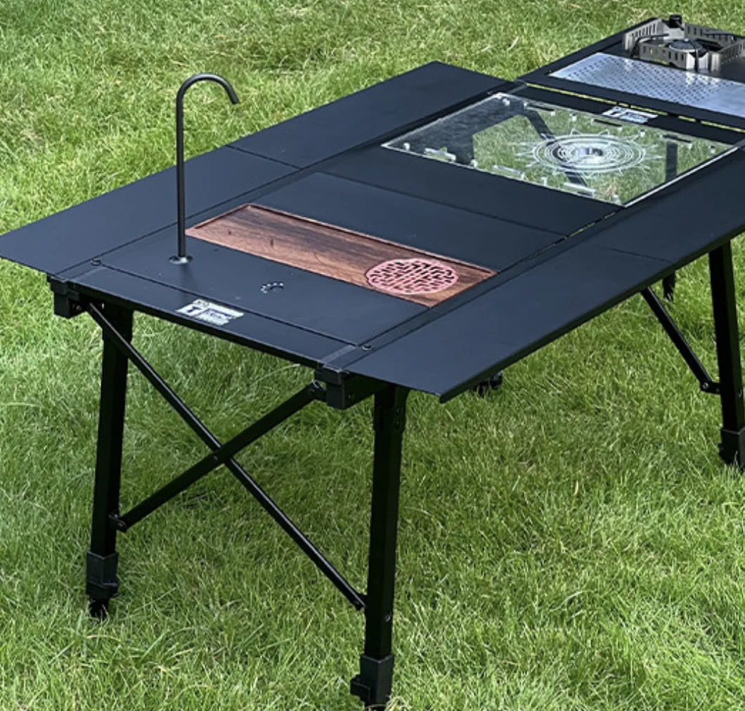 Складной стол Taimi Second Magic Master Modern Outdoor, портативный, для кемпинга, с алюминиевым прямоугольным основанием.