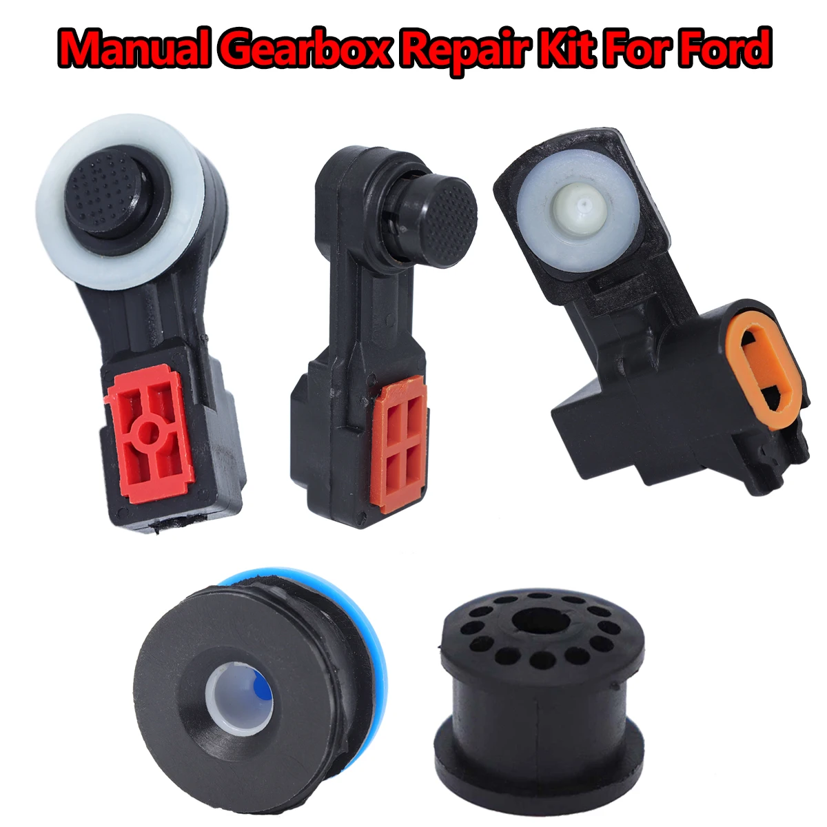 

MT Gearbox Shifter Repair Kit For Ford Focus 2 Fiesta MK5 Ka Cable Linkage End Bush Connector Selector Lever Control Joint Body