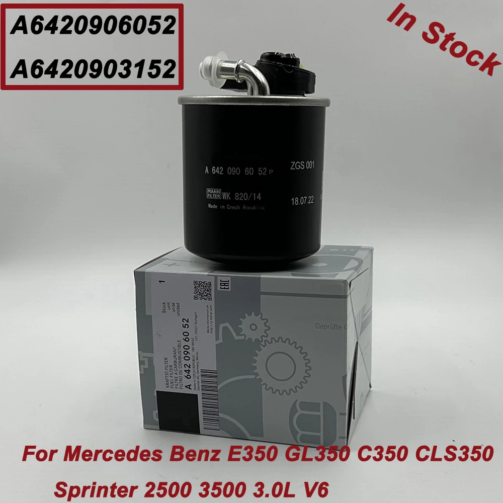 OE A6420906052 6420906052 For Mercedes-Benzz Fuel Filter A6420903152 C350 CLS350 E350 Sprinter 2500 3500 OM651 OM642 WK820/14