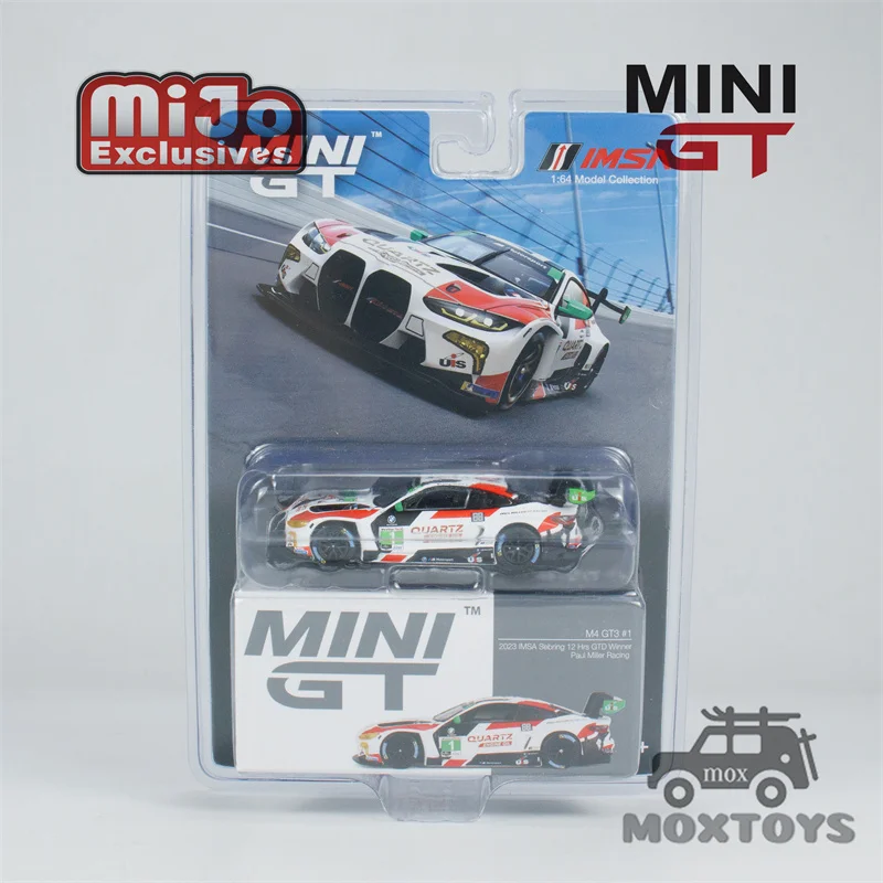 

MINI GT Mijo 1:64 M4 GT3 #1 Racing 2023 Sebring 12 Hrs GTD Winner Diecast Model Car