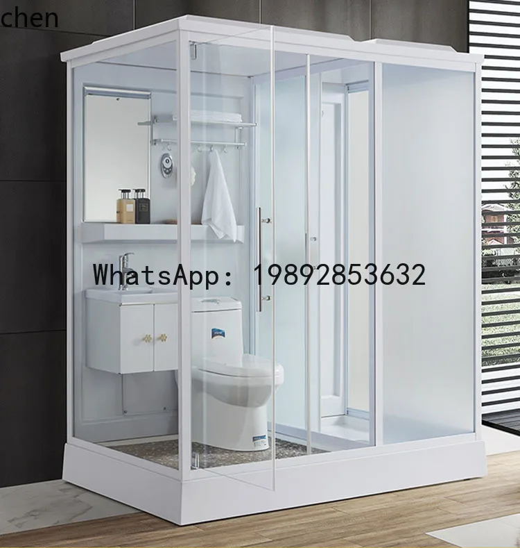 

shower room integrated bathroom thickened integrated with toilet bath dry and wet separation