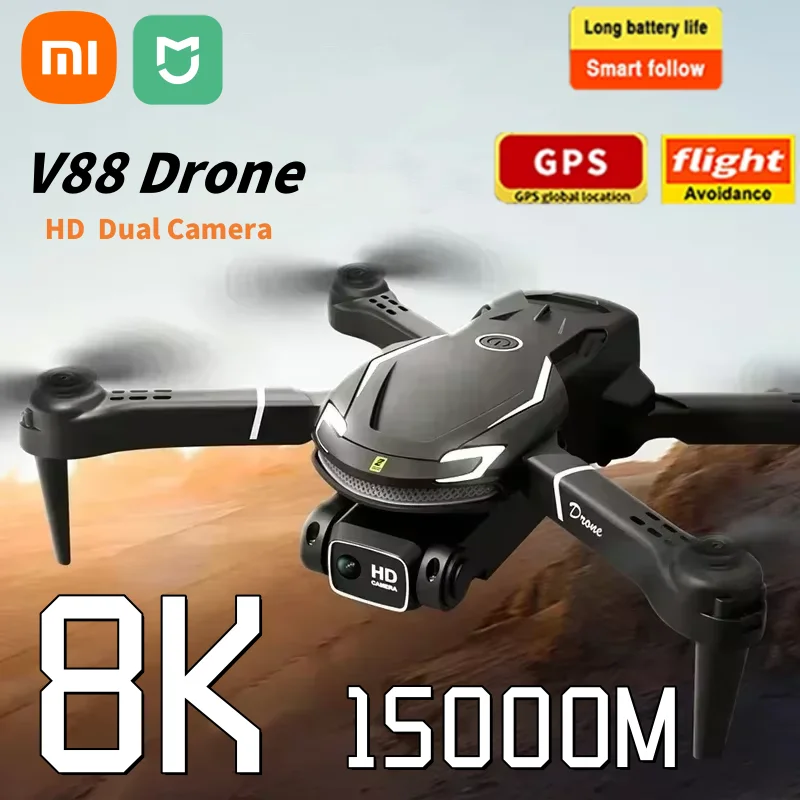 XIAOMI MIJIA V88 Drone 8K 5G Professional HD Dual Camera Aerial Photography Remote Control Aircraft Quadcopter Toy 15000M