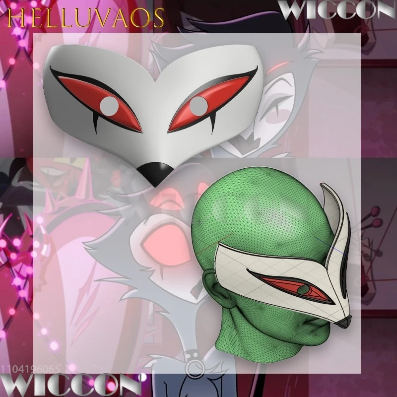 HelluvaoOSs Stolas máscara Cosplay Asmodeus Loona Stolas Land helglove Hazbin Plushies Blitzo peluche cosplay Navidad Comic Con