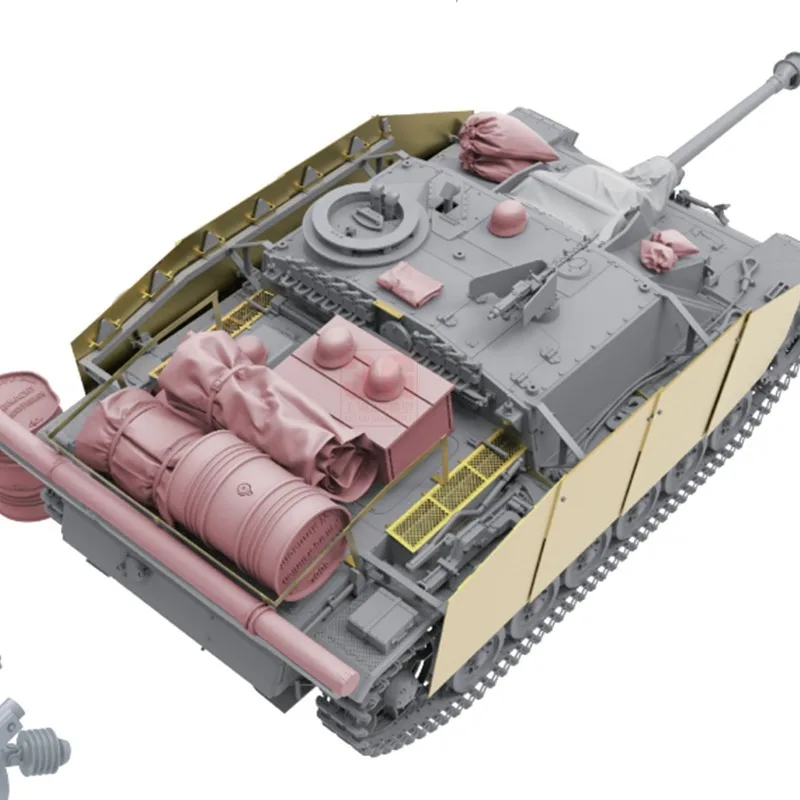 موديل الحدود BT-045 1/35 StuH 42 Ausf. G الإنتاج المبكر مع مجموعة نماذج خزان داخلي كامل لعبة DIY