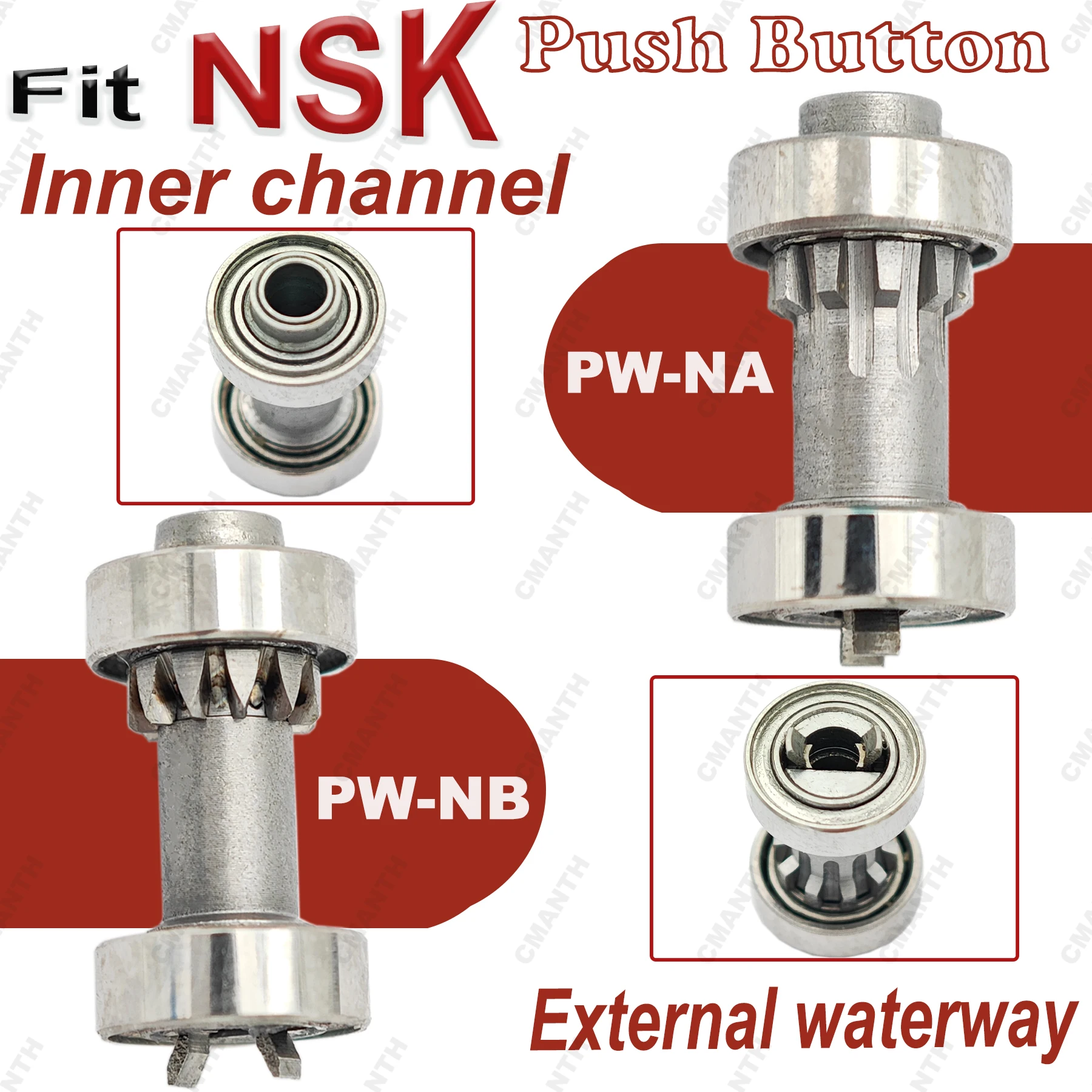 

Ротор стоматологического картриджа, угловой низкоскоростной ротор наконечника, внешний/внутренний водный путь, подходит для кнопок NSK, стоматологические инструменты