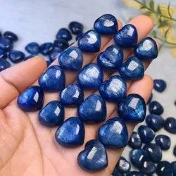 1pc Natural Kyanite Heart Crystals Reiki Healing Stones Gemstone Home Room Decoration Ornament Christmas Gift DIY Jewelry Making