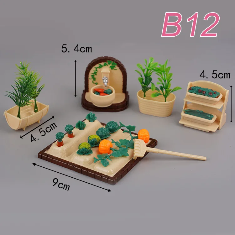 Mini conejo de familia de animales, accesorios para casa de muñecas, juguetes para jugar a las casitas, juegos de muebles de simulación, casa de muñecas, juguetes para niñas